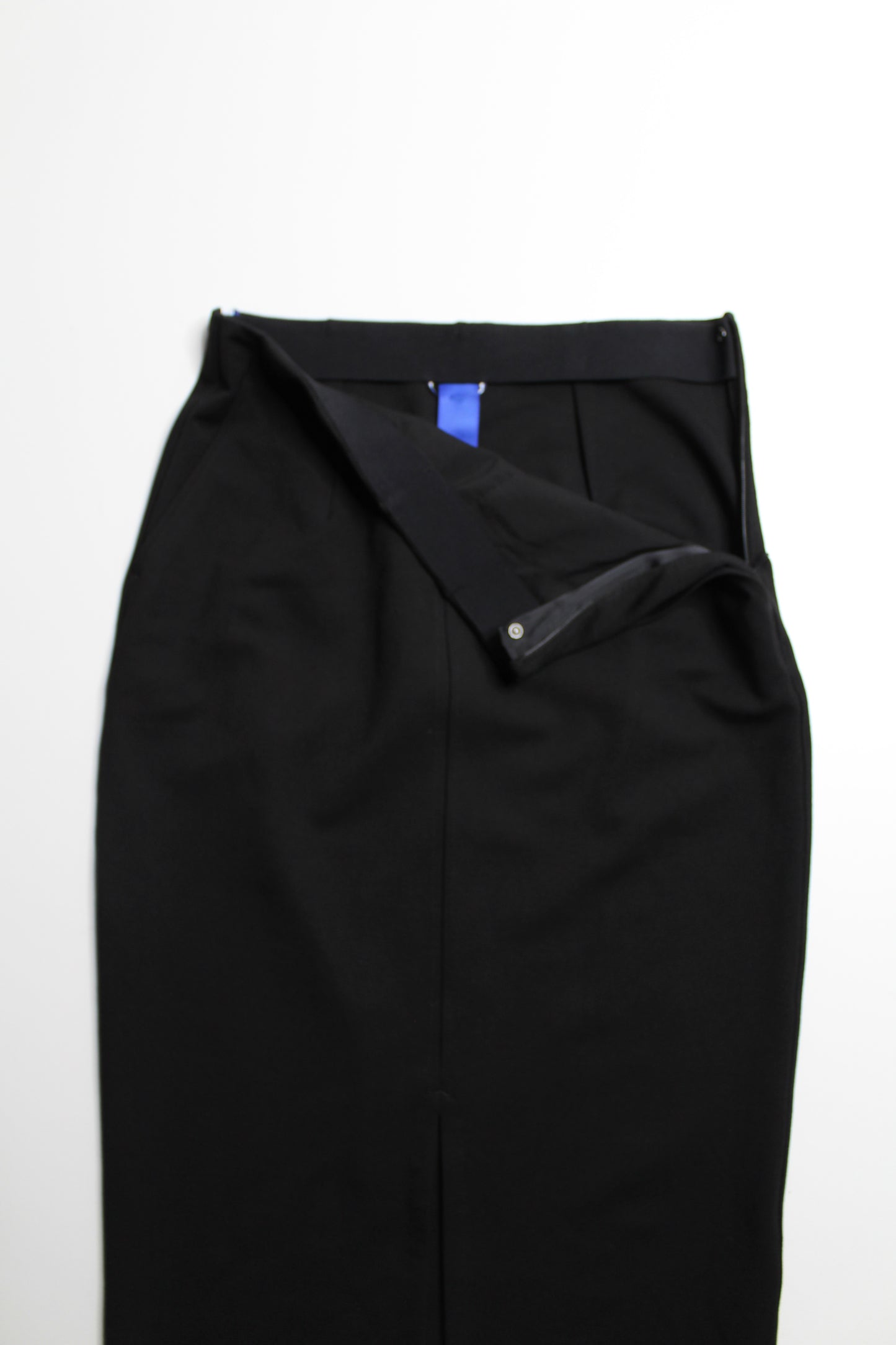 Kit and Ace black high rise stretch pencil skirt, size 8