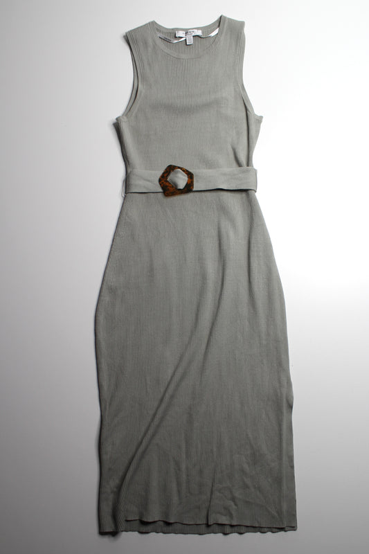 Evernew sage ribbed tank dress, size medium