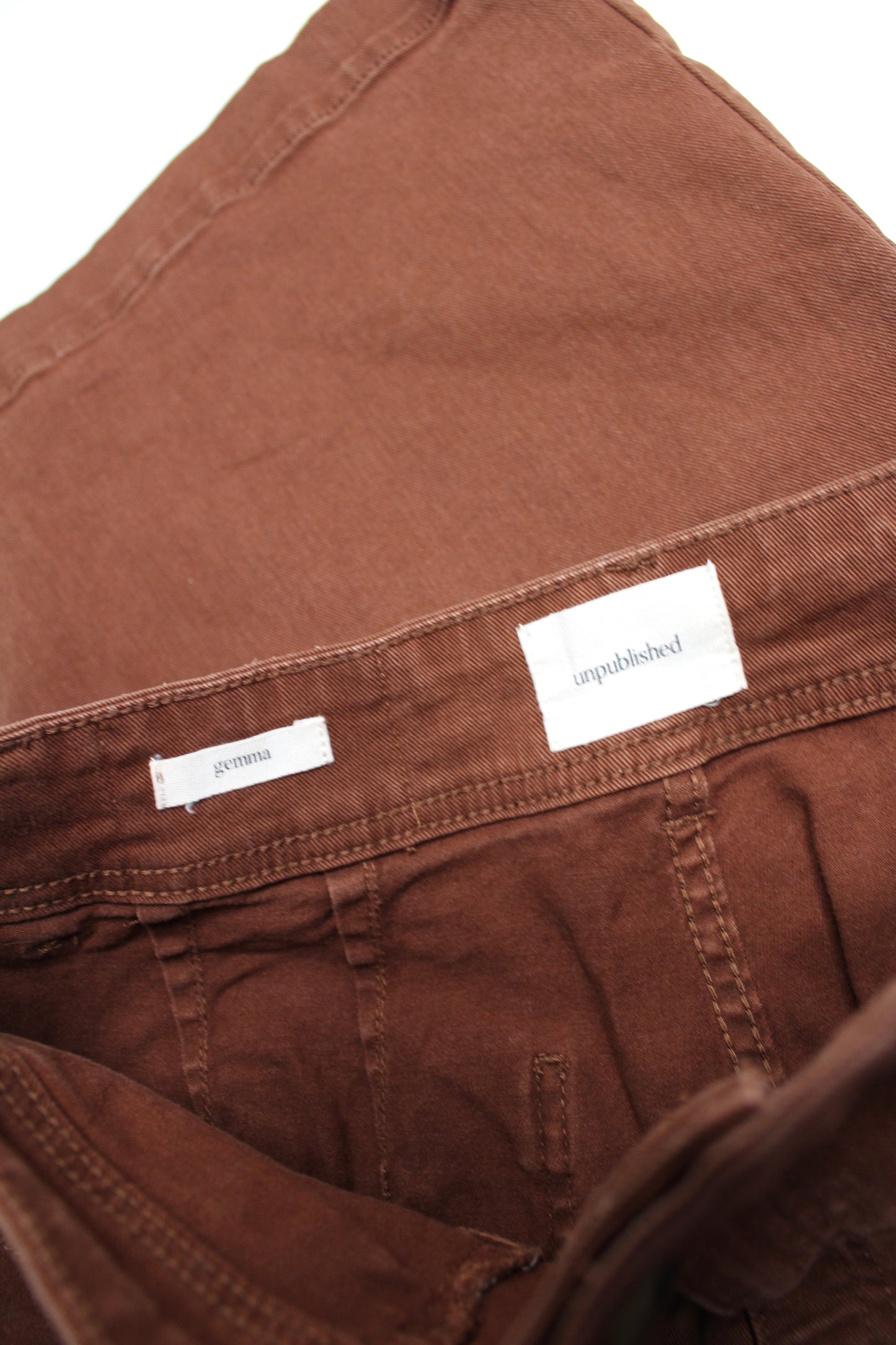 Anthropologie Unpublished brown ‘Gemma’ wide leg pants, size 30
