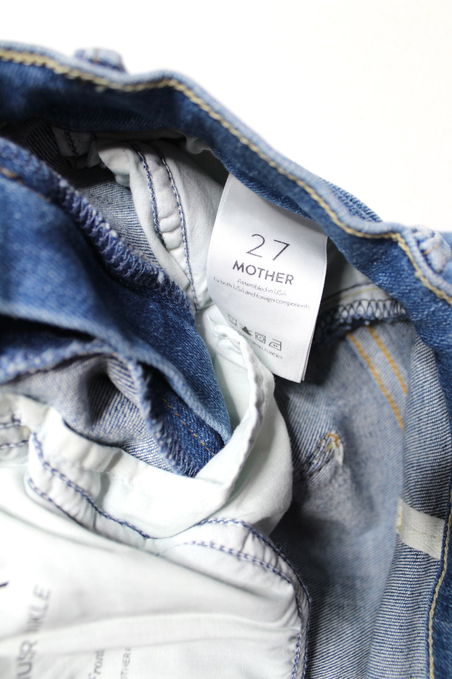 Mother final frontier ‘the hustler ankle’ jeans, size 27