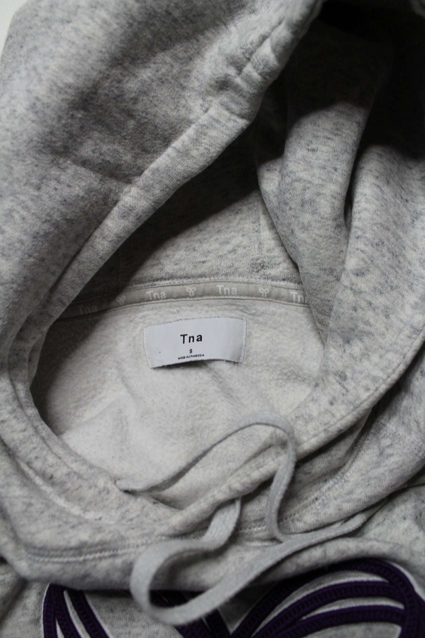 Aritzia TNA heathered grey ‘perfect’ hoodie, size small (relaxed fit)