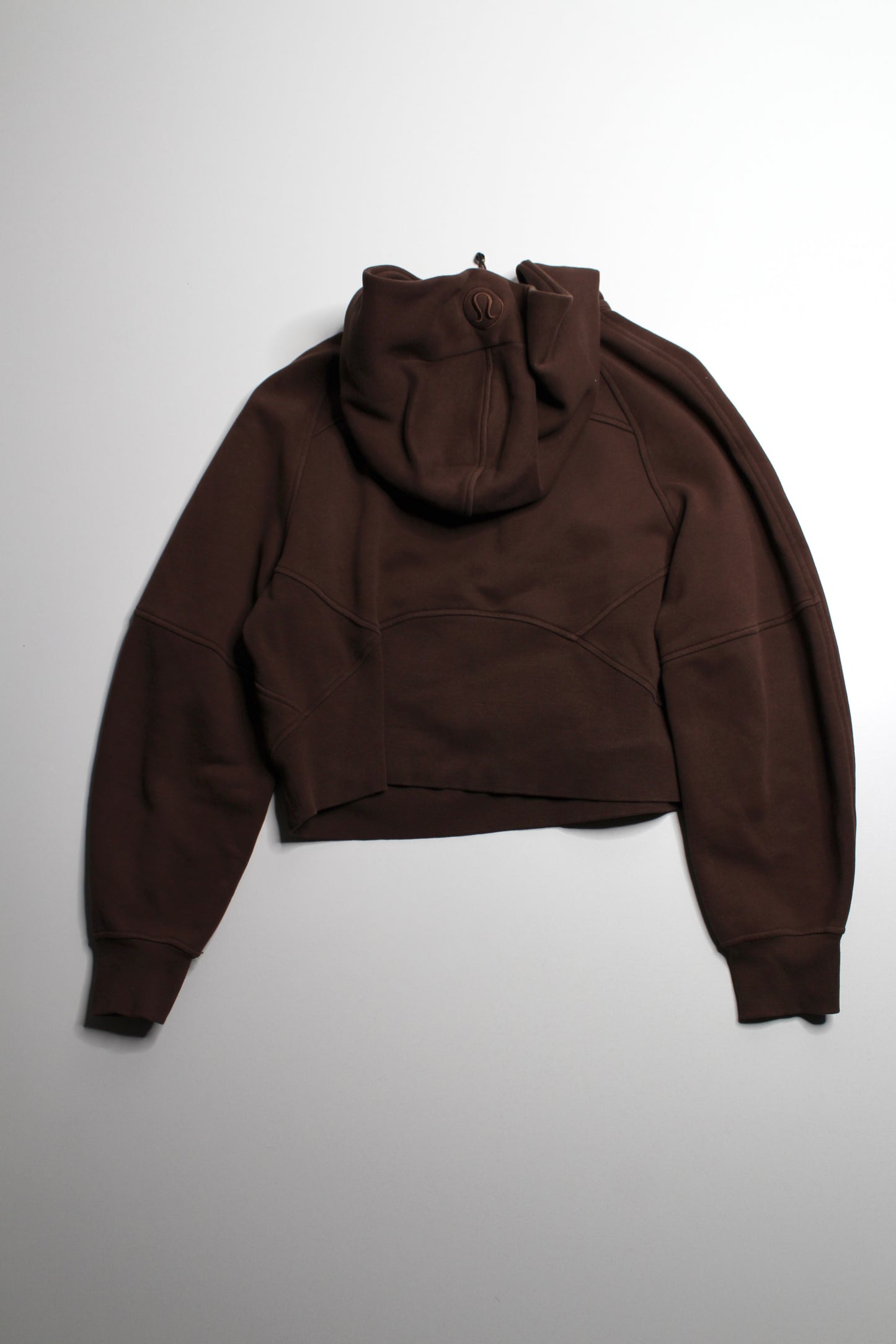 Lululemon brown 'oversized scuba 1/2 zip' hoodie size xs/s (fits 4/6)