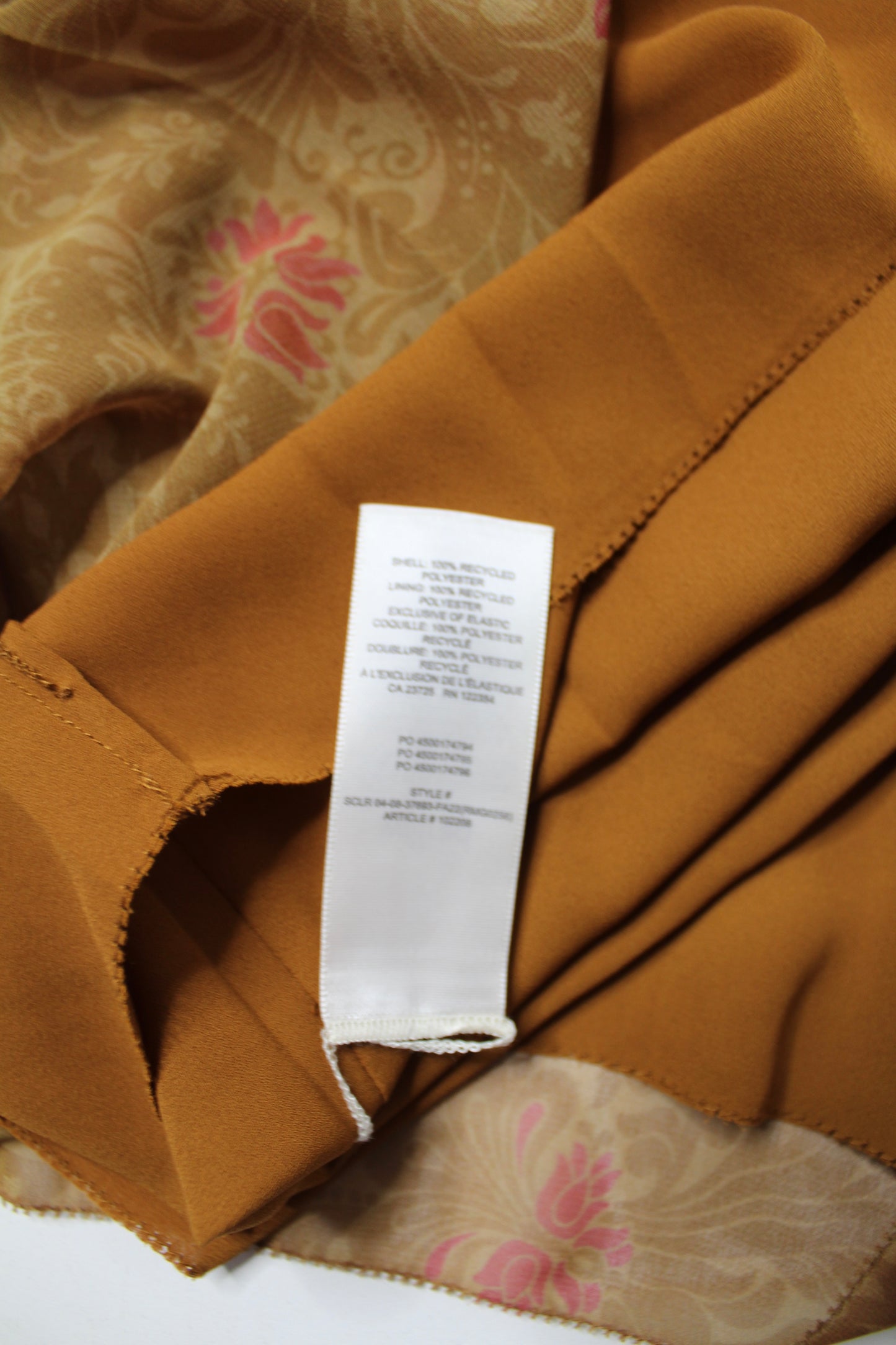 Aritzia Wilfred maplewood/rich chestnut ‘swept’ dress, size 4