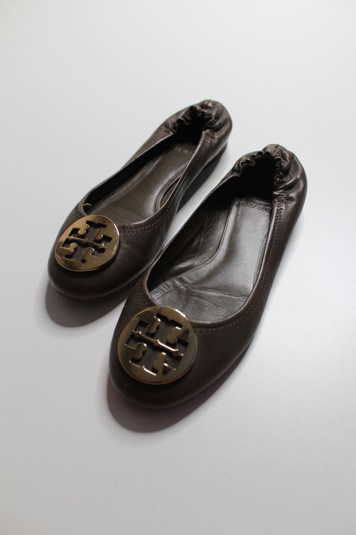 Tory Burch brown ballet flats, size 7