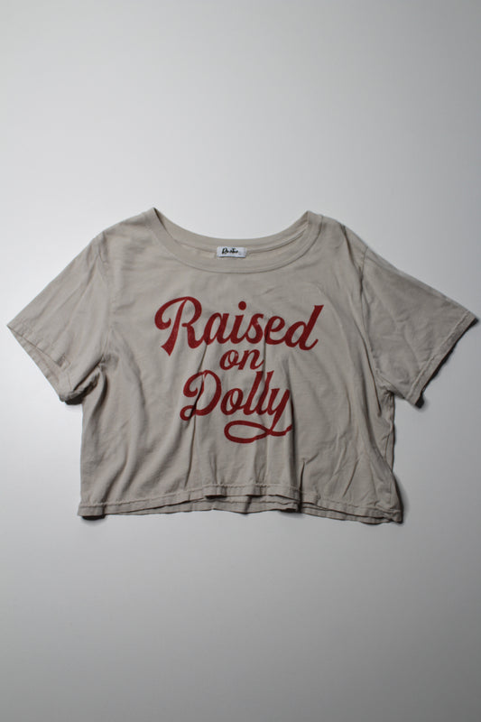 Raised on Dolly cropped band t shirt, size large *new without tags (additional 40% off)