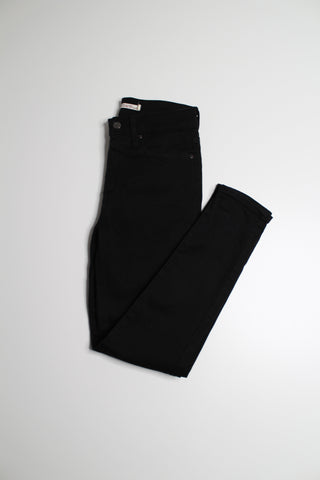Levi's black 721 high rise skinny jeans, size 27