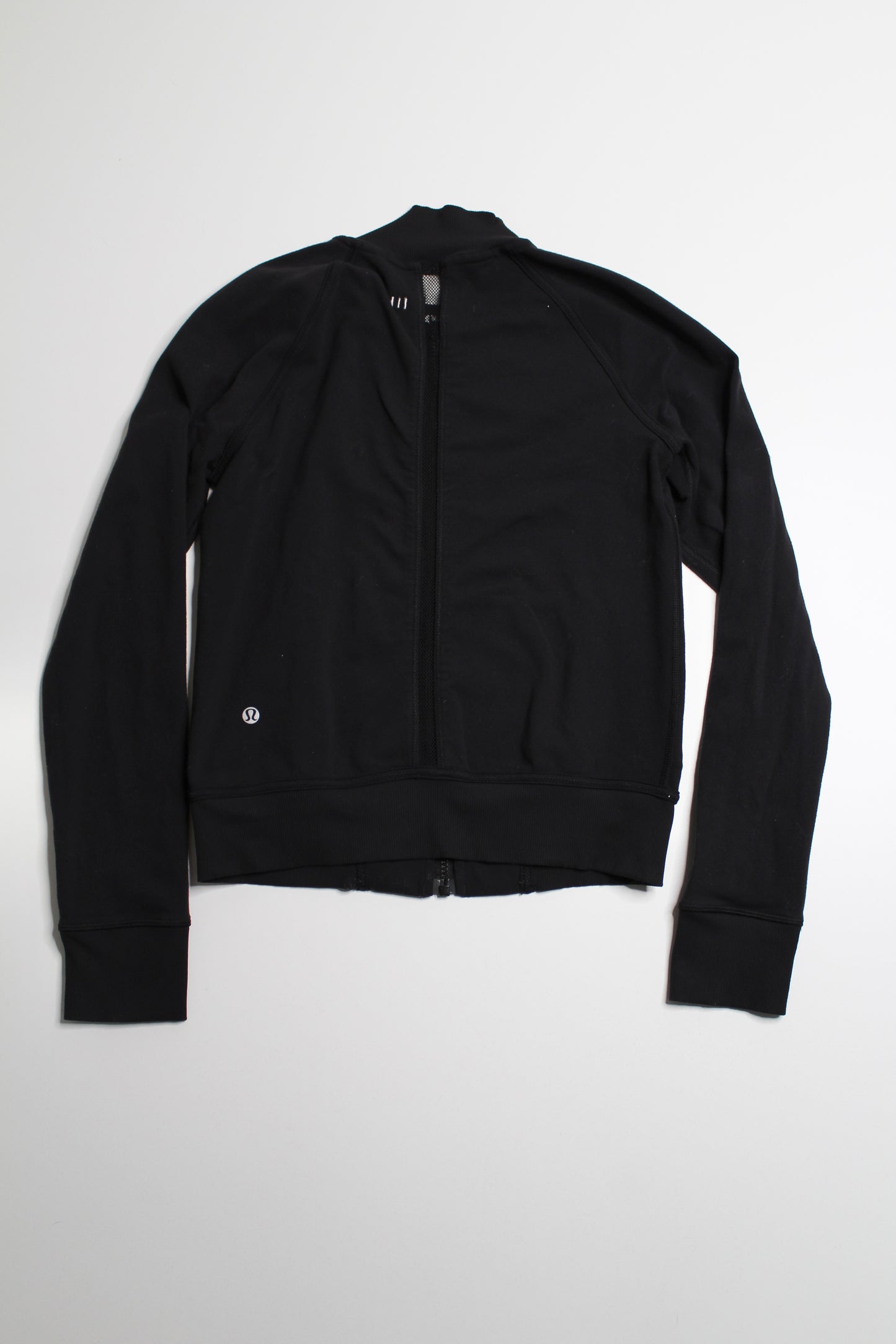 Lululemon black bomber jacket, size 4 (relaxed fit)