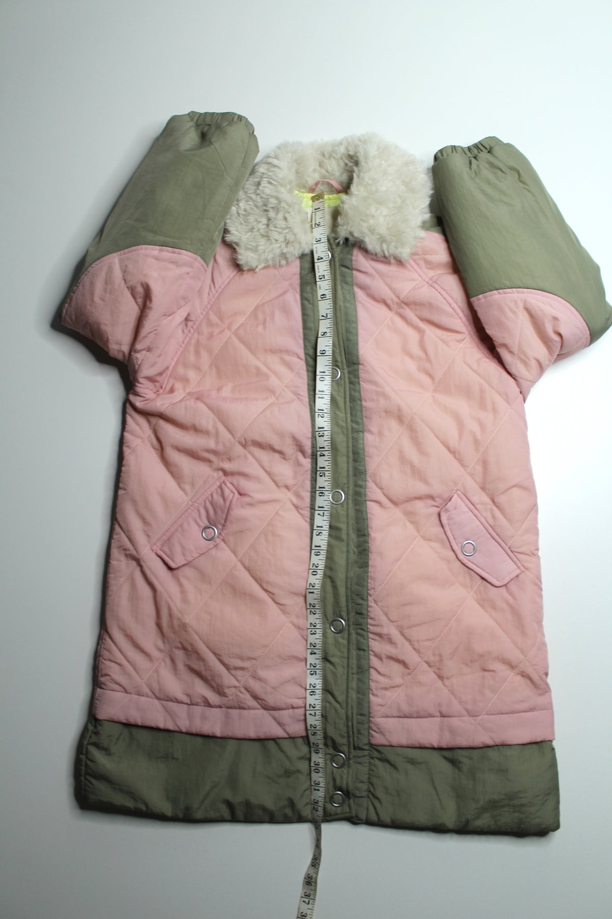 Anthropologie Pilcro sherpa fleece collar quilted liner coat, size xsmall (oversized fit) (sale: was $120)