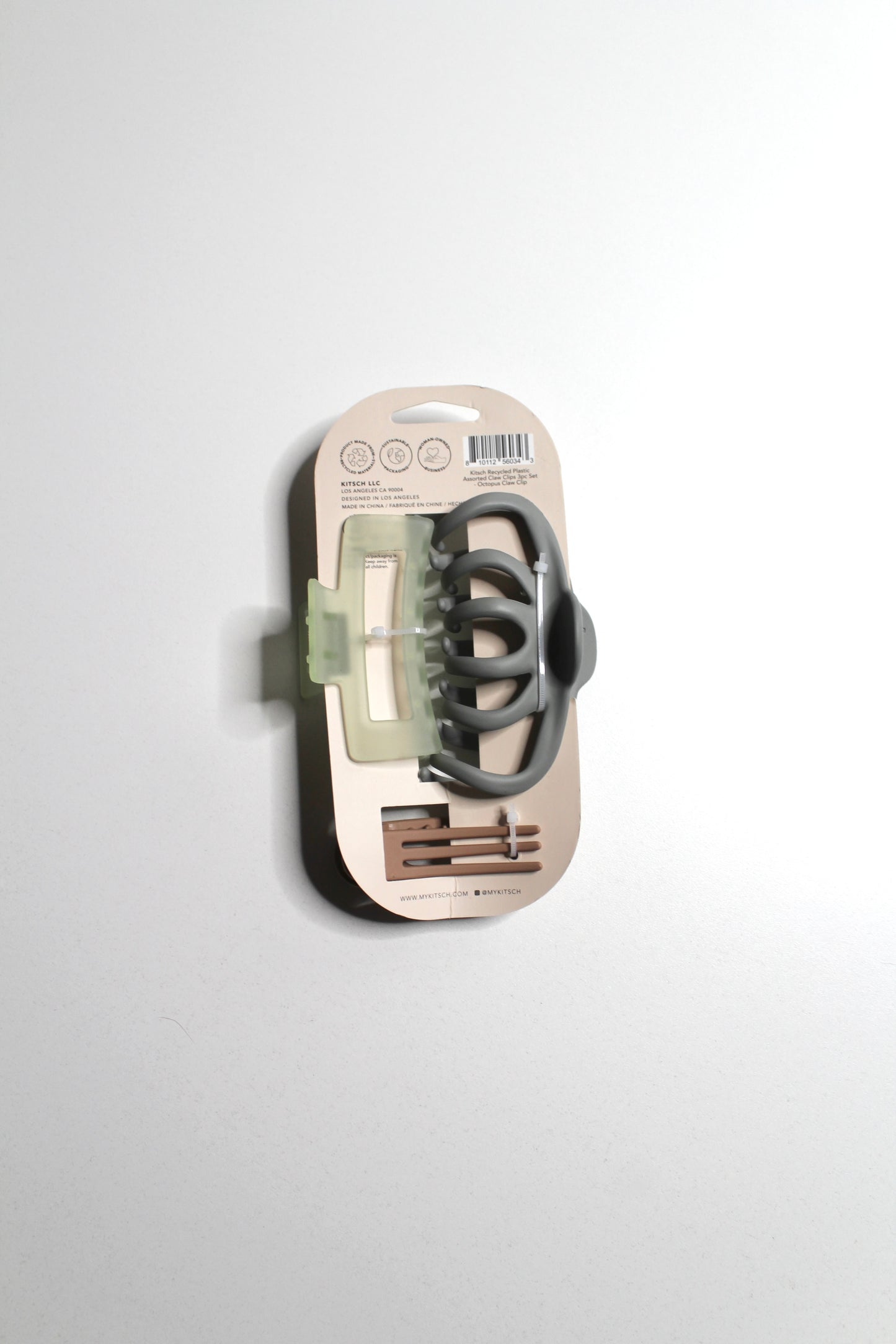 Anthropologie kitsch 3 pack claw clips *new in package