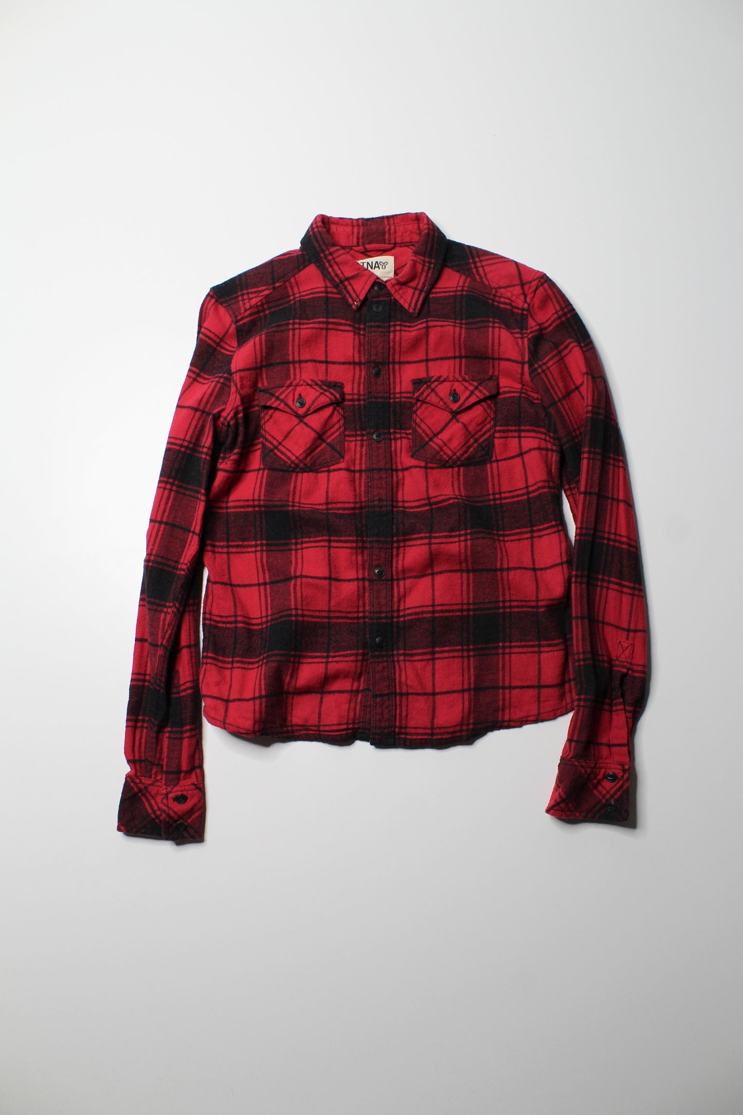 Aritzia TNA plaid flannel long sleeve, size small (additional 50% off)