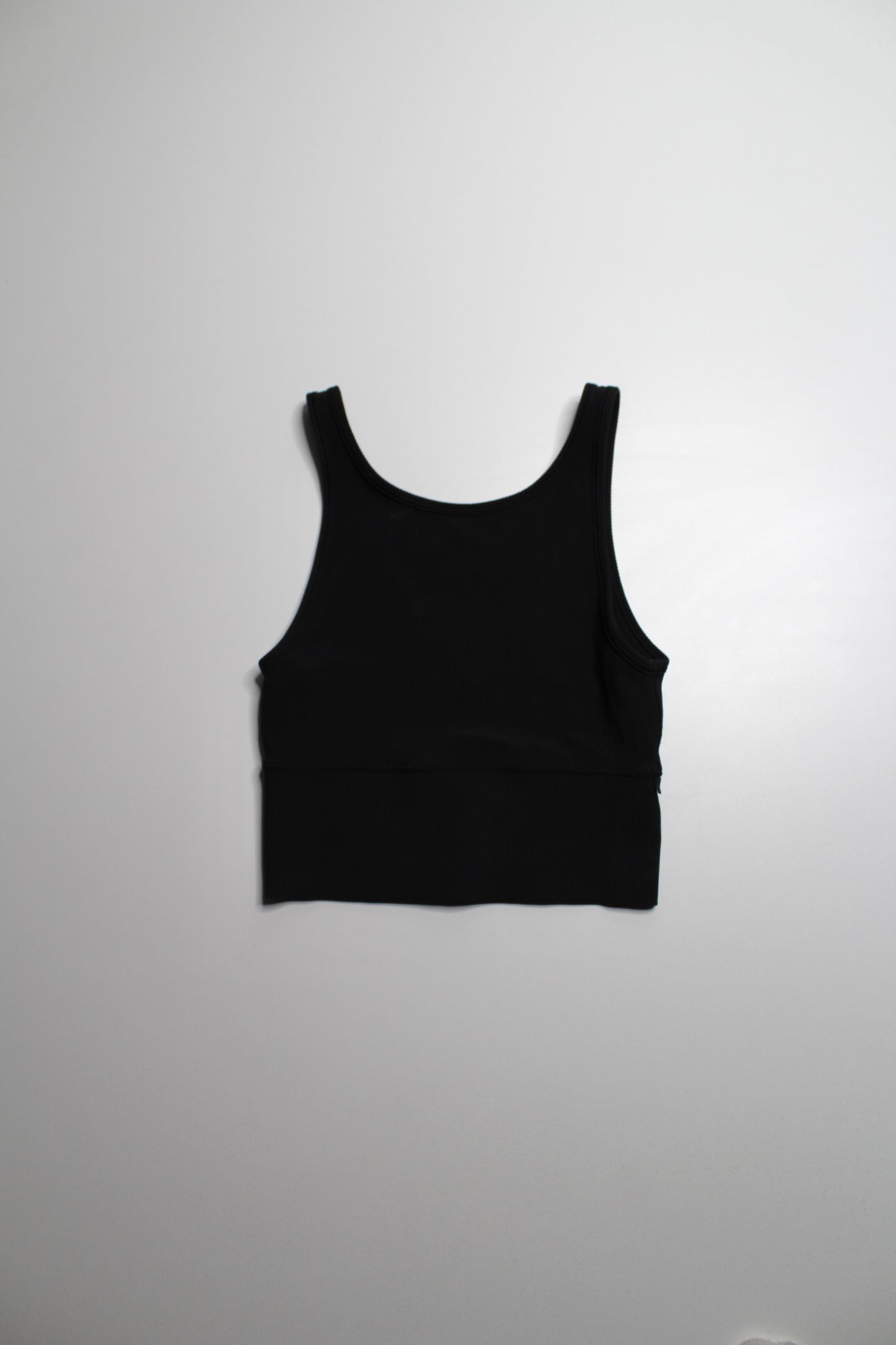 Lululemon black reversible ‘power pivot’ tank, Size 4 *ribbed