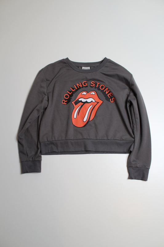 The Rolling Stones grey lightweight crew neck sweater, size medium (price reduced: was $30)