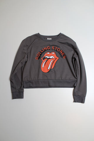 The Rolling Stones grey lightweight crew neck sweater, size medium