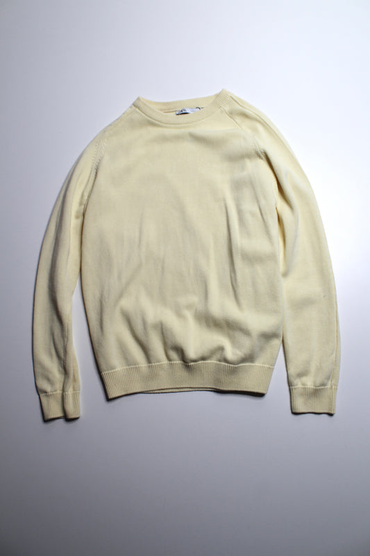 Zara butter yellow knit sweater, size medium