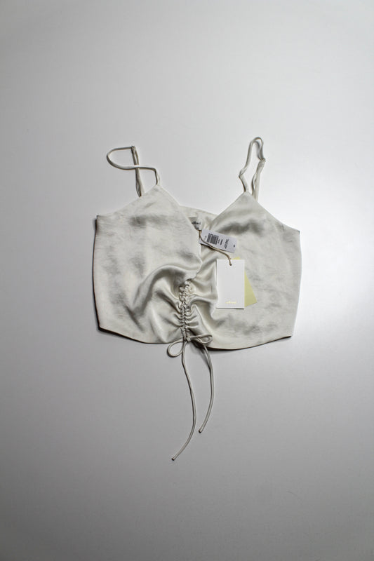 Aritzia light birch ‘verso’ cropped camisole, size small *new with tags