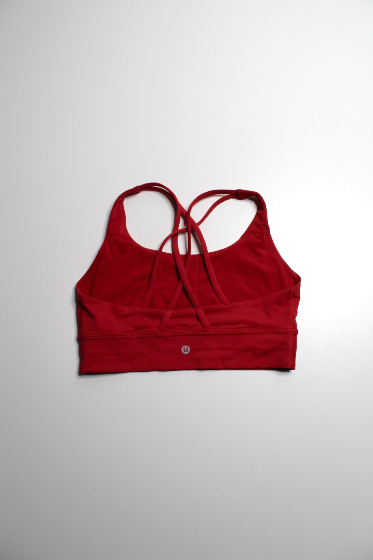 Lululemon red 'energy' bra, size 8 *long line
