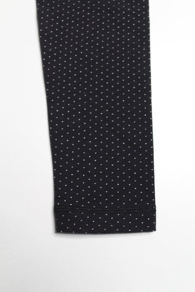 Lululemon black / mini white polka dot wunder under leggings, size 4 (price reduced: was 48)