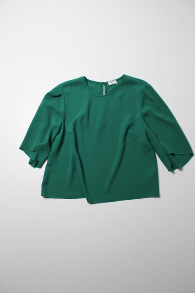 Aritzia Wilfred green short sleeve blouse, size small