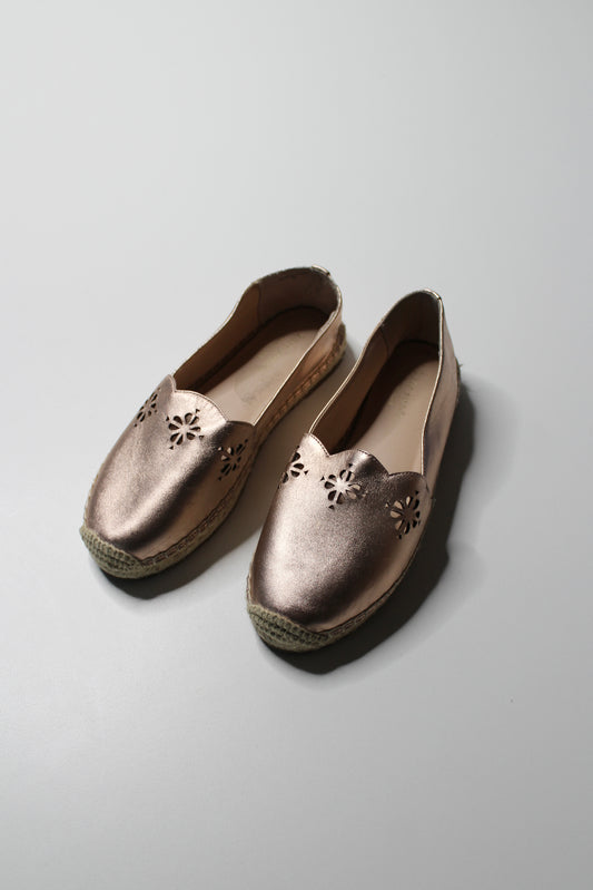 Kate Spade metallic rose gold slip on shoes, size 6 (fit like 6.5) (price reduced: was $58)