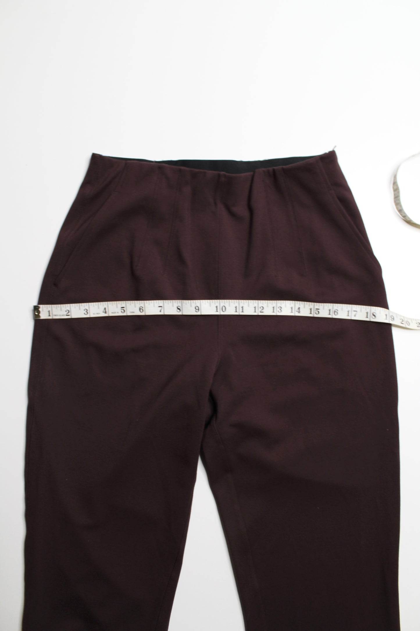 Kit and Ace dark brown high rise stretch pants, size 8