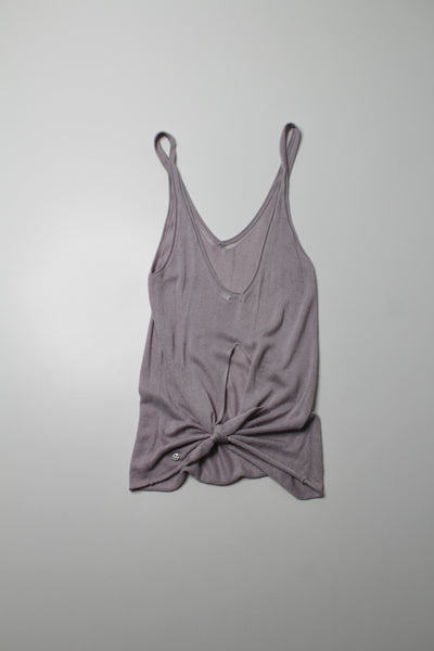 Lululemon x Taryn Toomey faint mauve ‘heart opener’ knit cami, size 4 (loose fit)