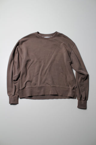 Aritzia TNA mocha cozy sweatshirt, size 1 (size small, oversized fit)