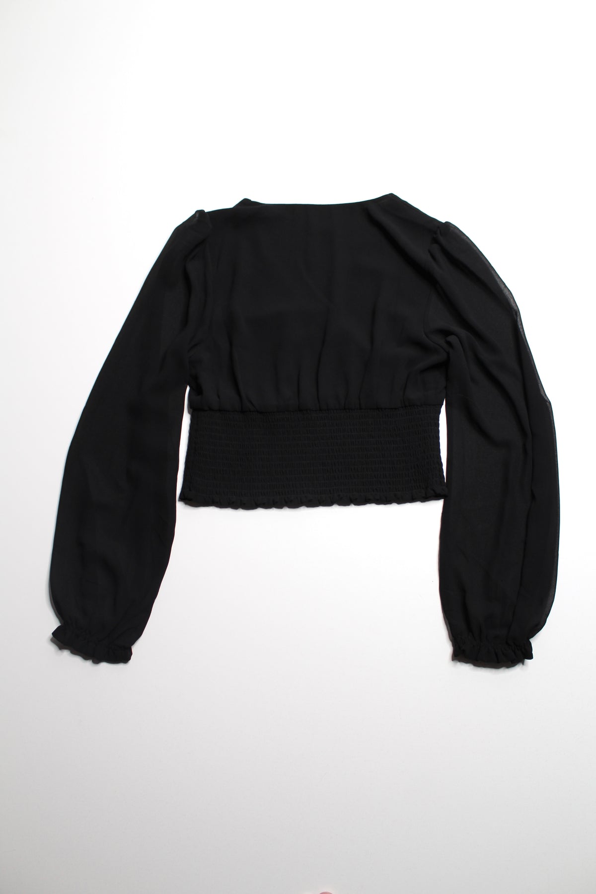 Aritzia Wilfred black ‘wistful’ blouse, size medium