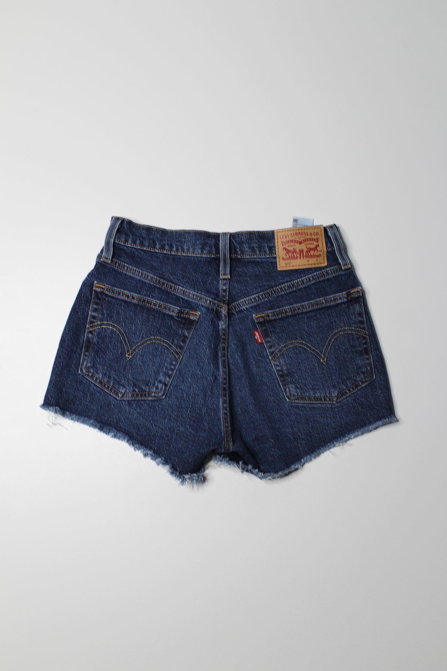 Levi’s high rise cut off jean shorts, size 25