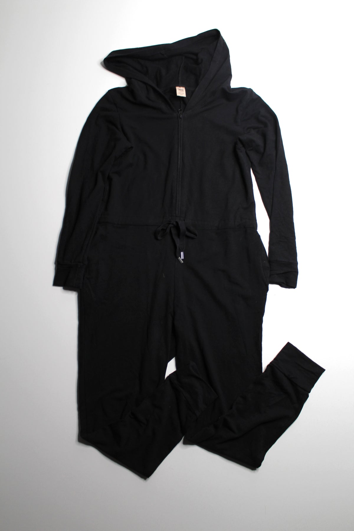 Smash + Tess x Jillian Harris black hoodie romper, size small