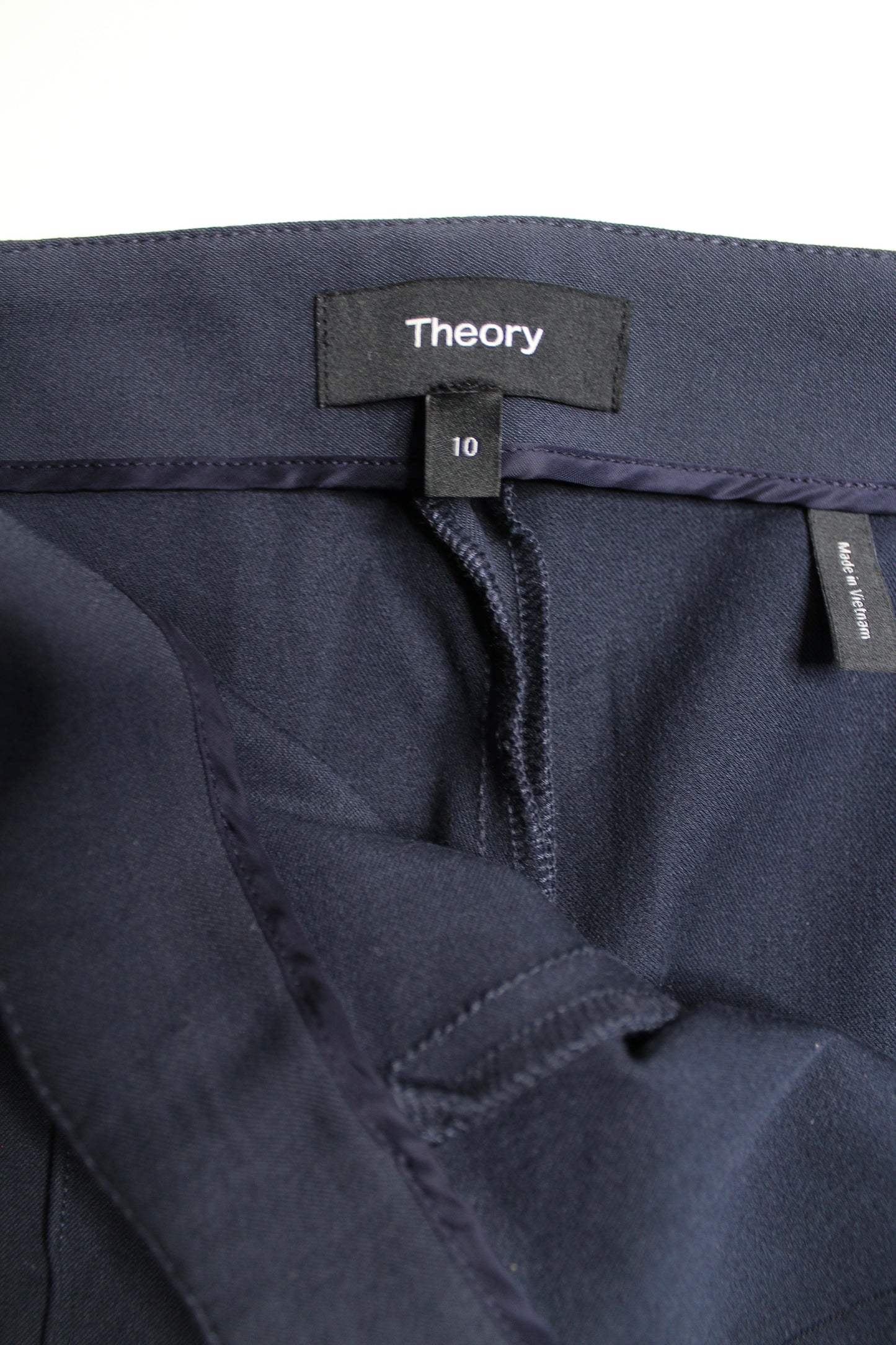 Theory navy dress pant, size 10