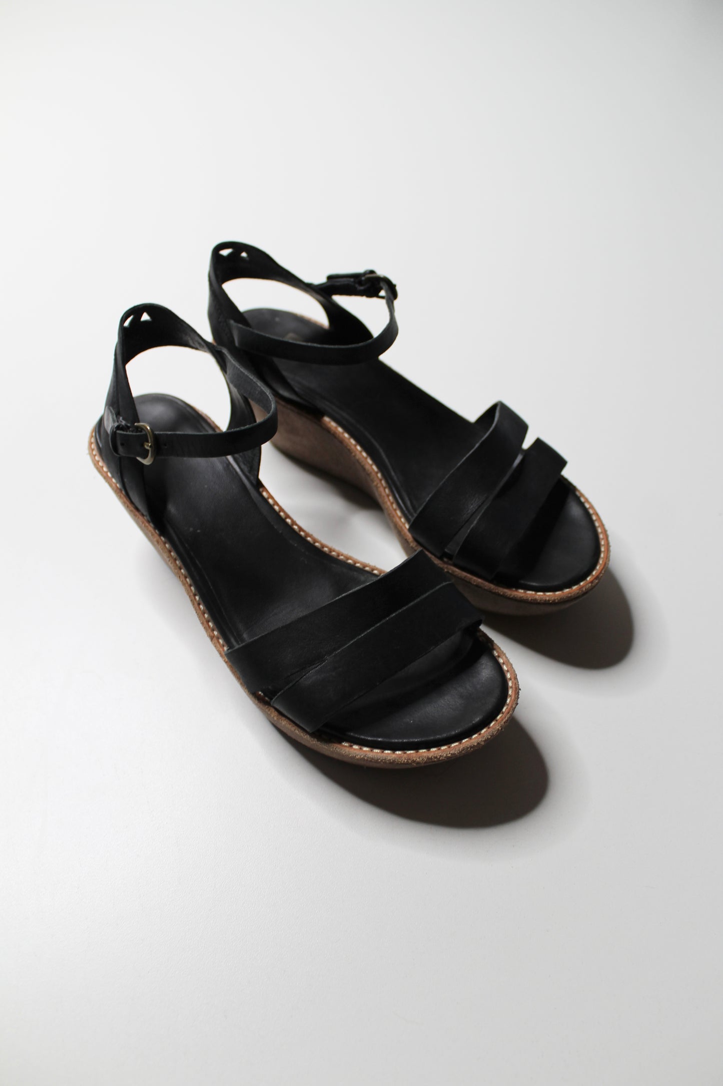 Camper black wedge sandals, size 6 (37)