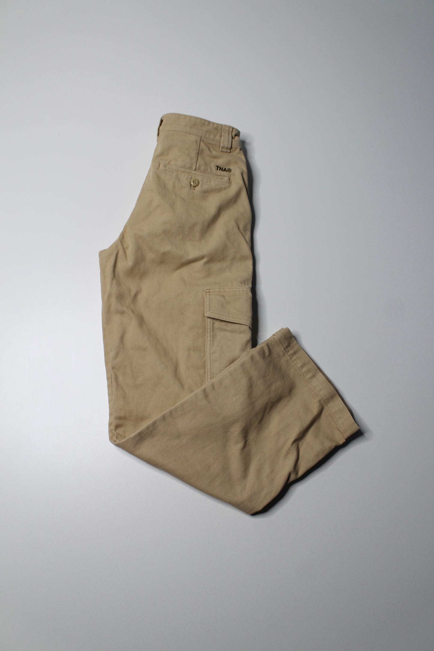 Aritzia TNA tan wide leg cargo pant, size 0 (size 24)