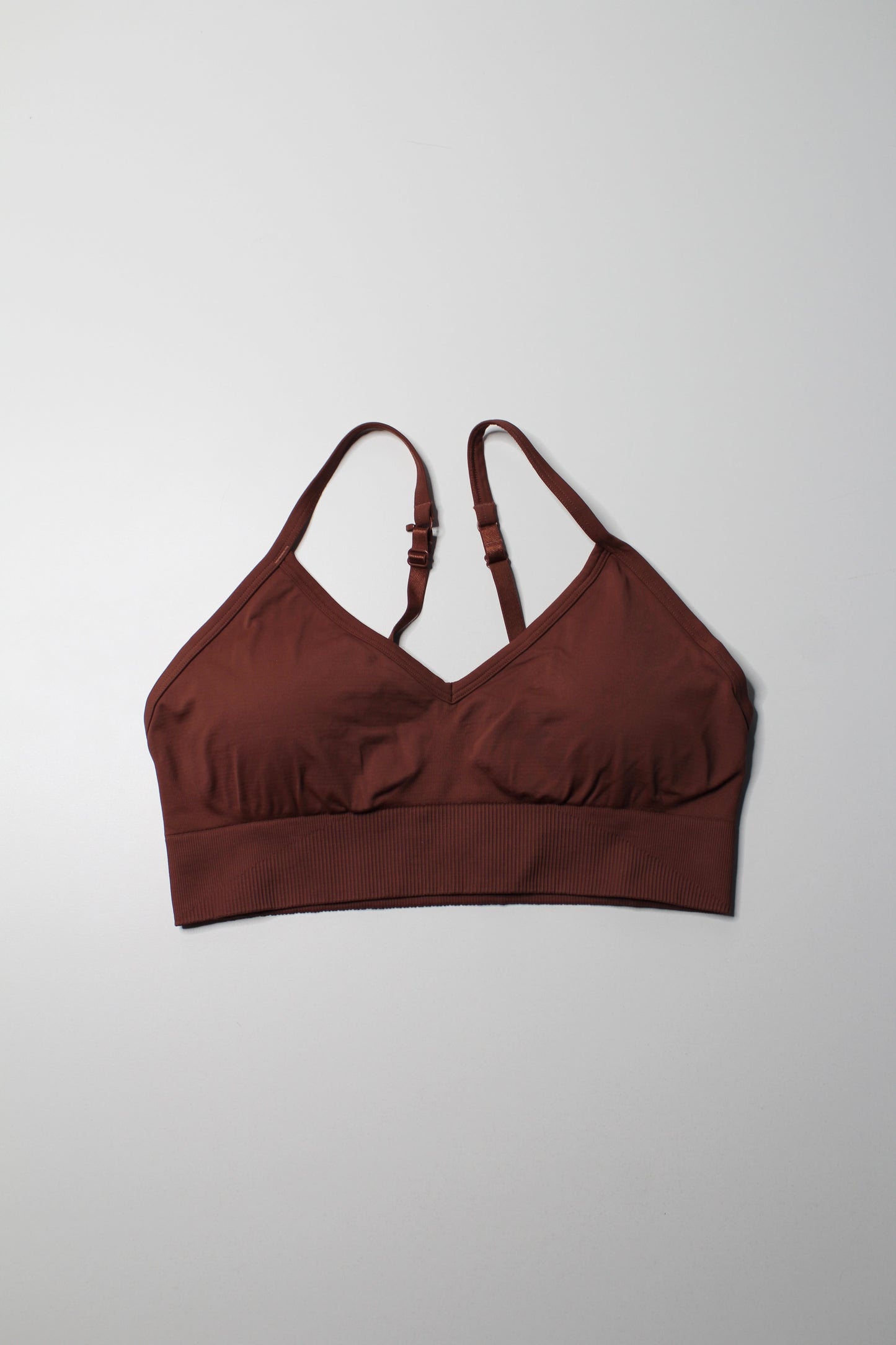 Lululemon date brown ‘ebb to street’ bra, size 10