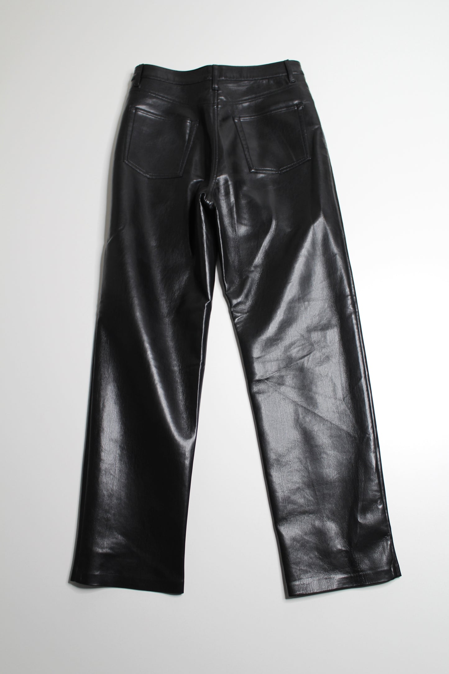 Aritzia wilfred black melina faux leather pant, size 8