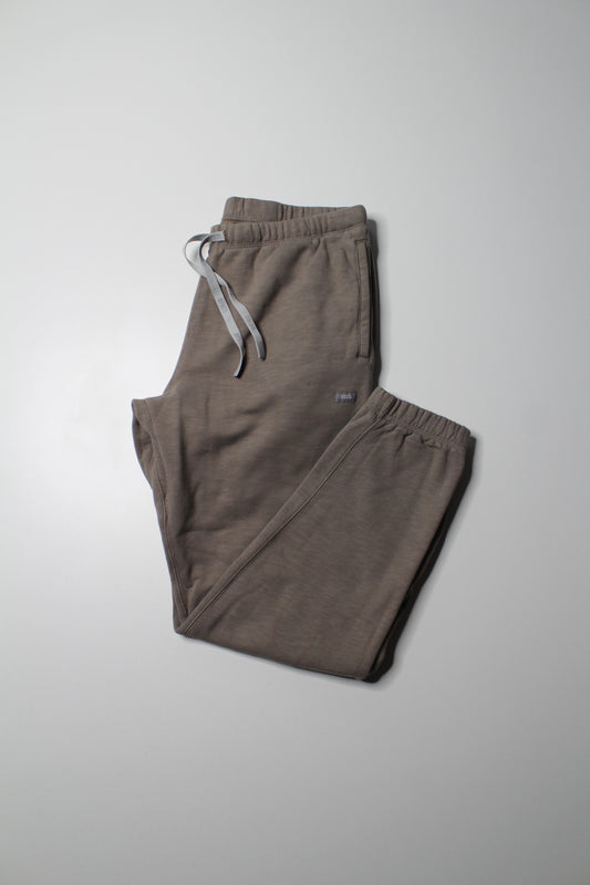 FIGS tan sweatpant scrub joggers, size large