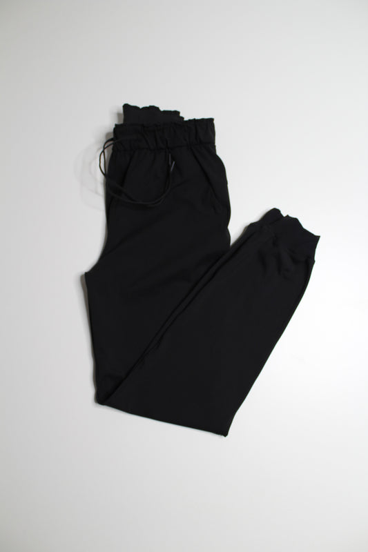 Lululemon black stretch high rise jogger, size 4