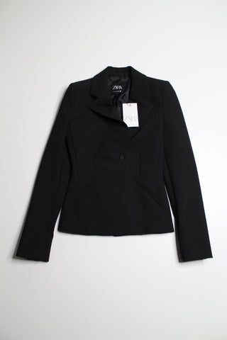 Zara black blazer, size small *new with tags  (price reduced: was $40)