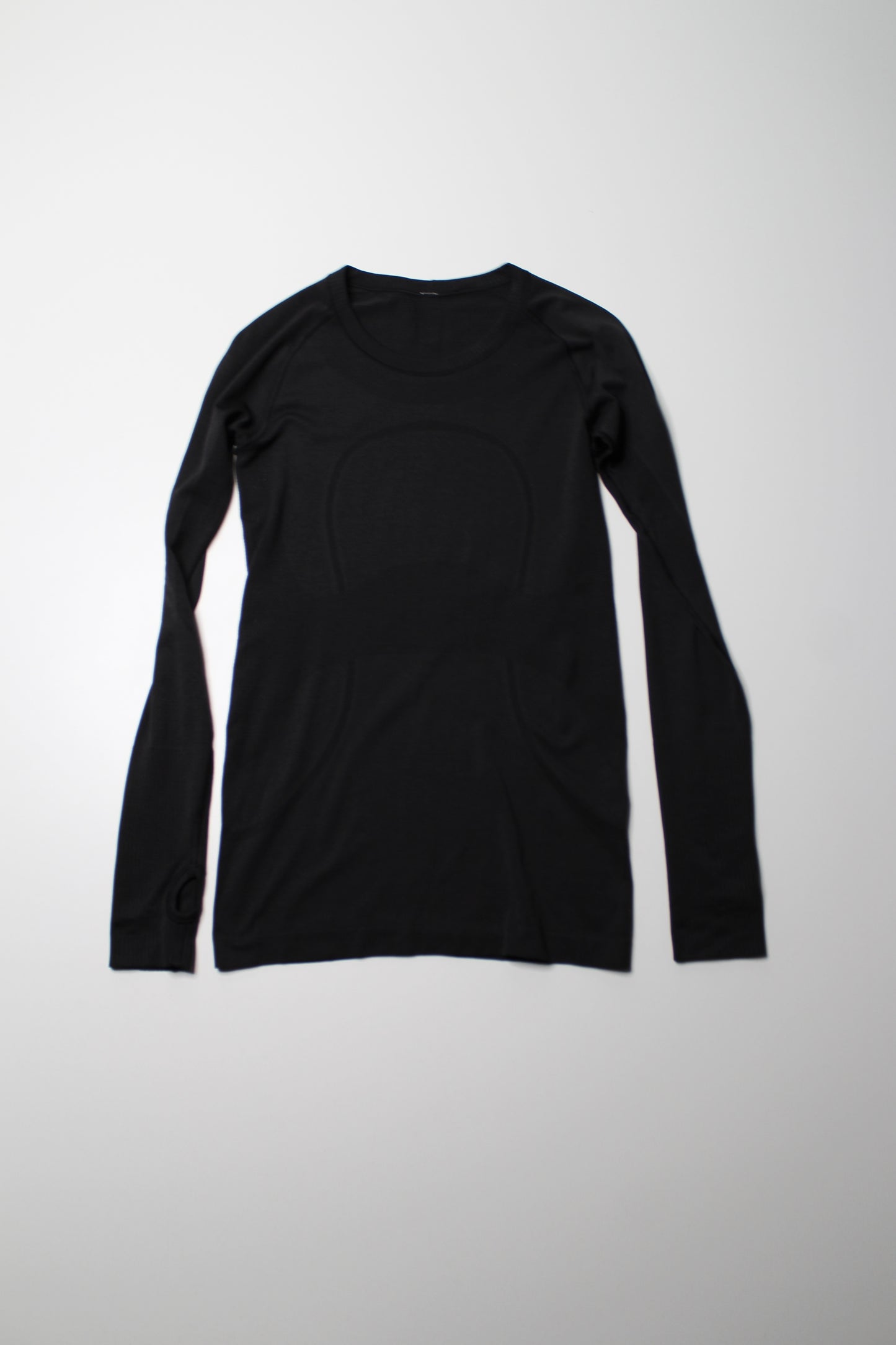 Lululemon black swiftly tech long sleeve, size 6