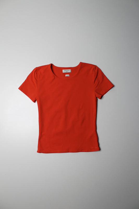 Aritzia Babaton orange ‘contour crew’ short sleeve, size small