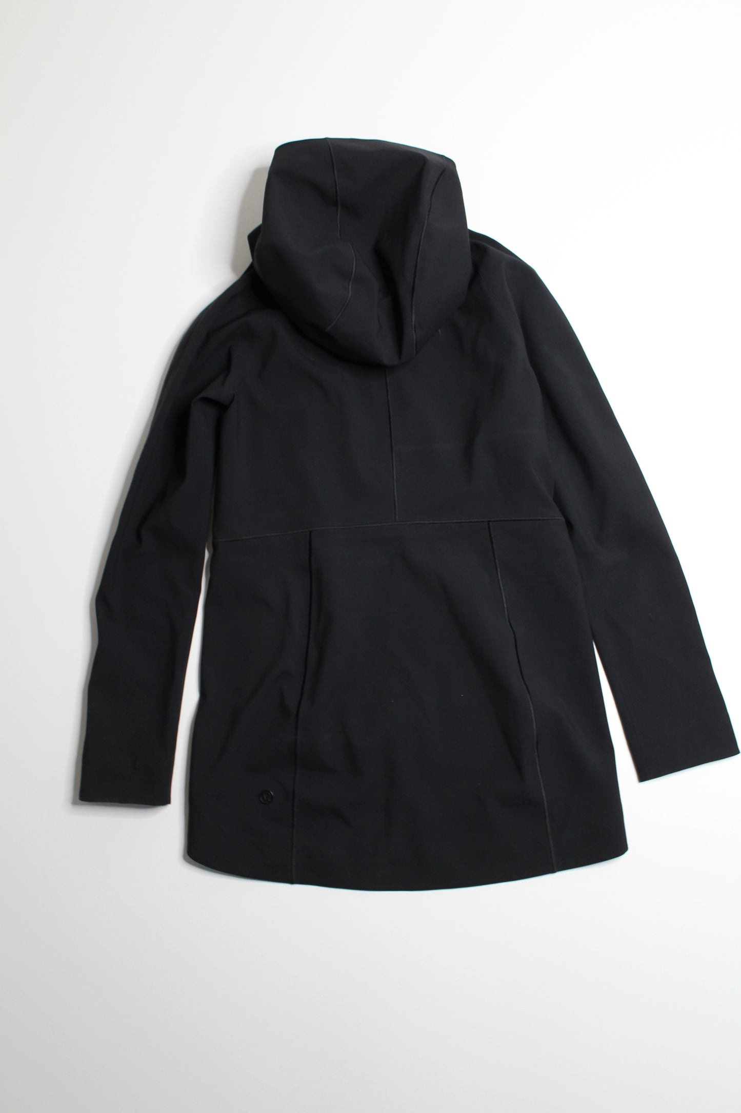 Lululemon black ‘Glyde along’ soft shell rain jacket, size 2 (price reduced: was $120)