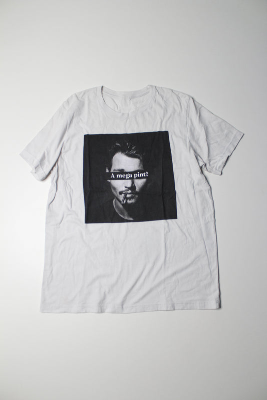 27 Boutique Jonny Depp ‘mega pint’ t shirt, no size. Fits like large