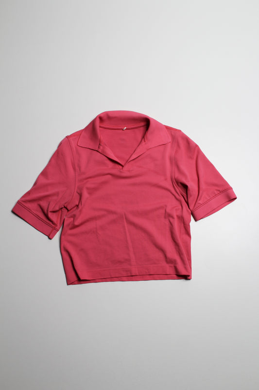 Lululemon short sleeve polo, size 0 (fits xxs/xs)