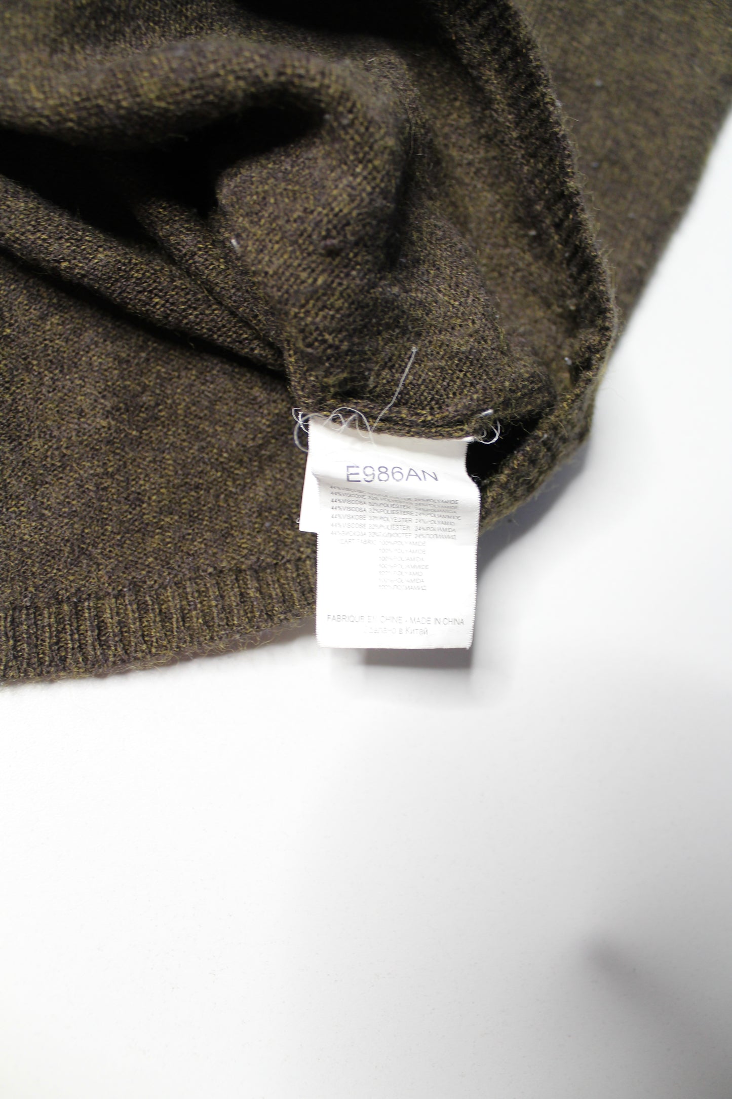 Molly Bracken dark olive green ‘heart’ sweater, size small
