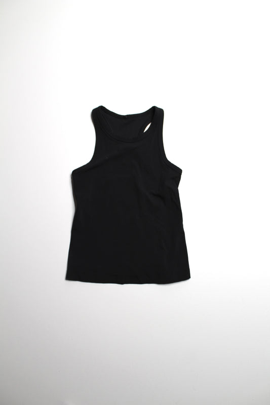 Lululemon black waist length racerback ‘align’ tank, no size. Fits like 4
