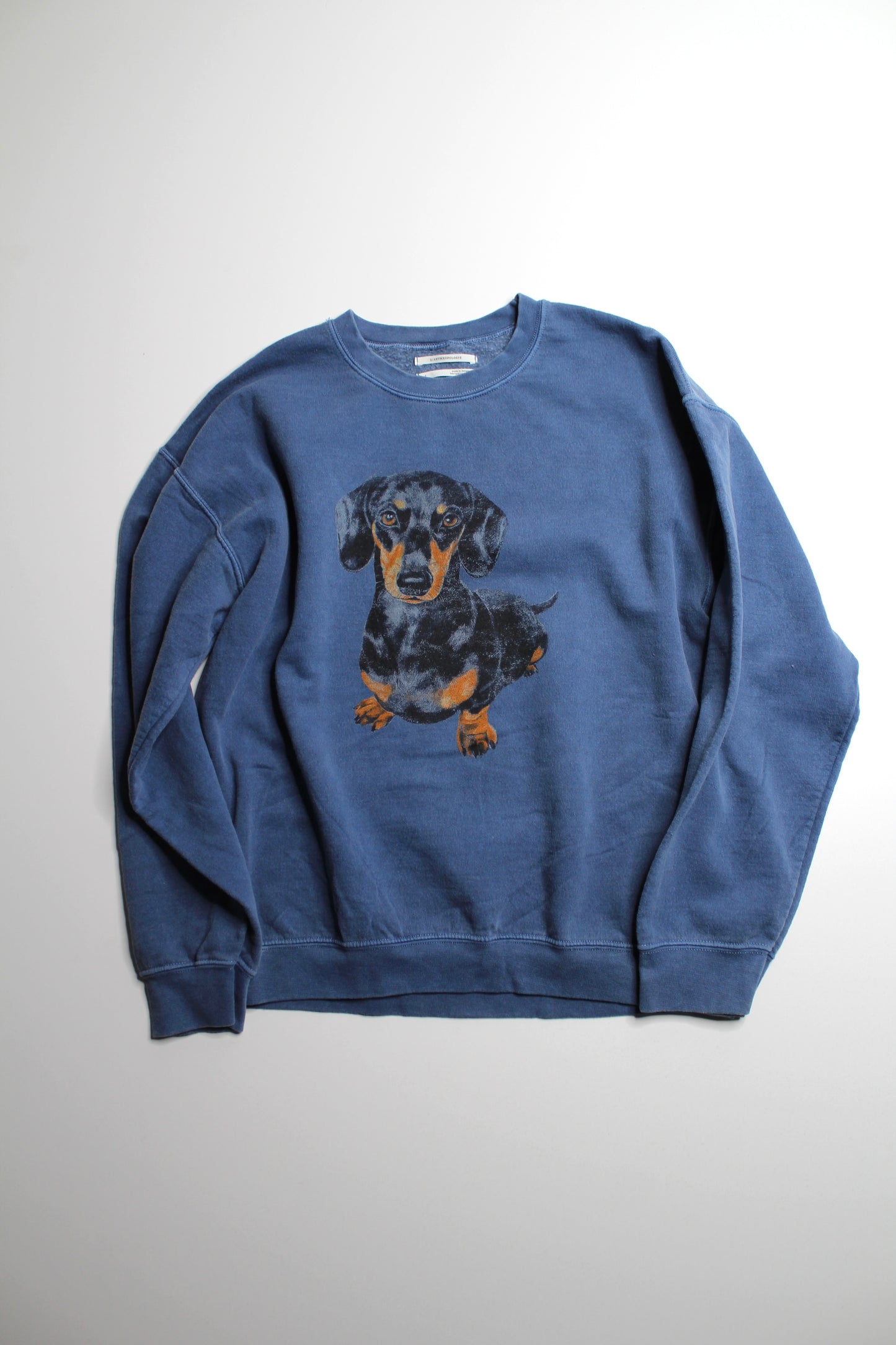 Anthropologie dachshund graphic sweater, size small (oversized fit)