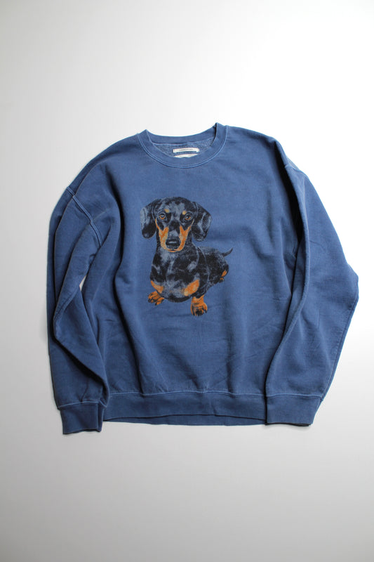 Anthropologie dachshund graphic sweater, size small (oversized fit)