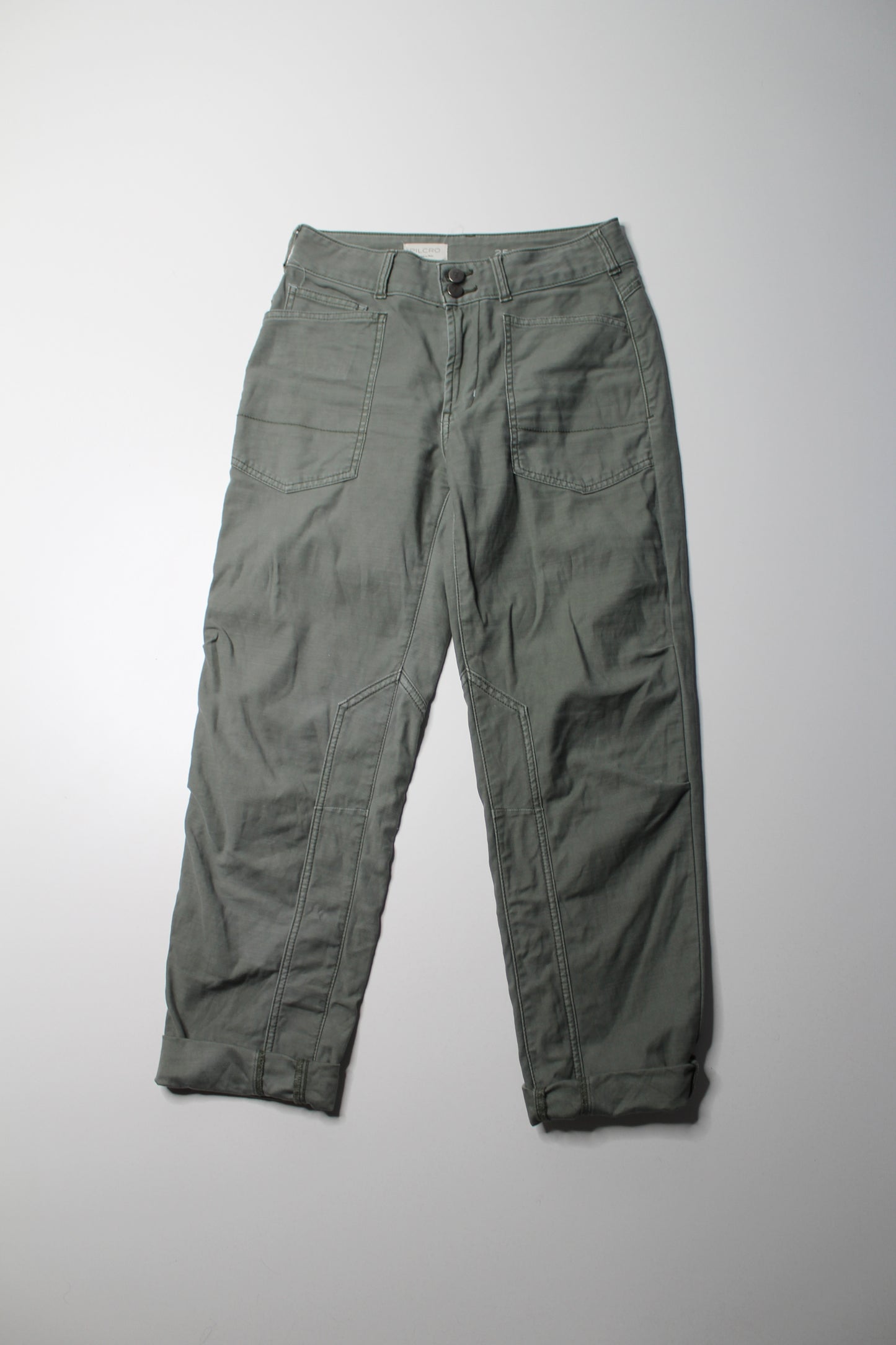 Anthropologie Pilcro sage green pant, size 25 (relaxed fit)