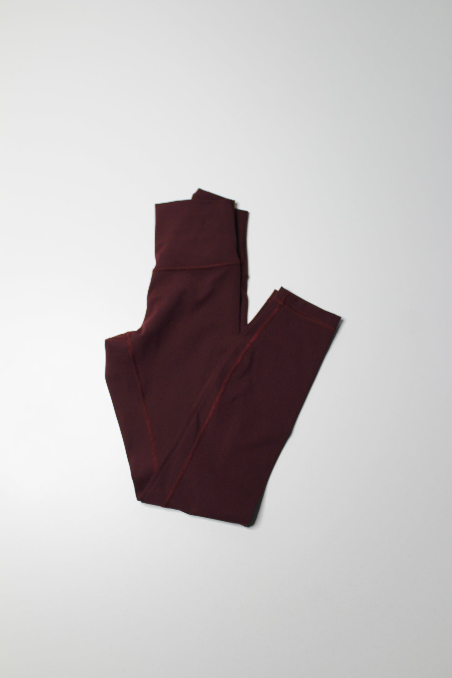 Lululemon maroon ‘wunder under’ high rise legging, size 4 (25”) *full on luxtreme