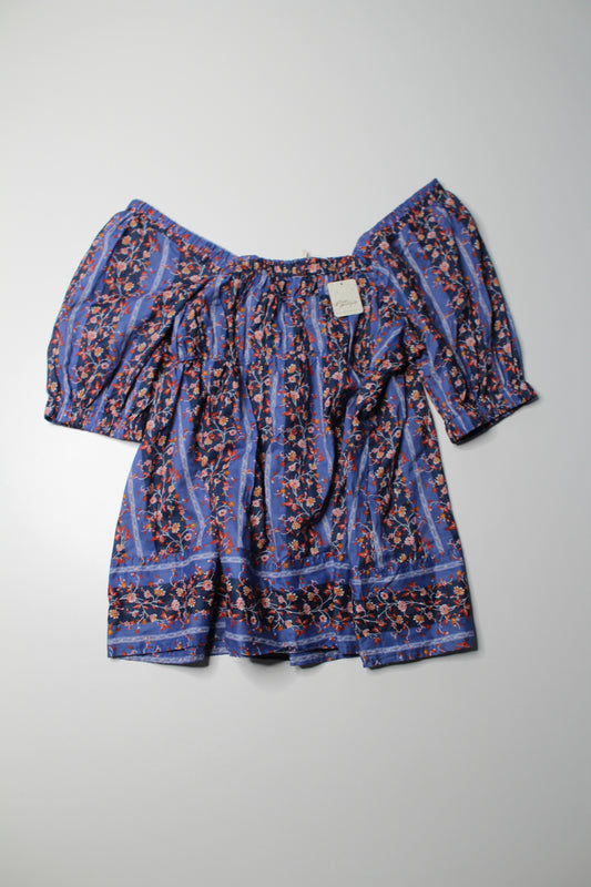 Free People vintage lover peplum blouse, size medium *new with tags