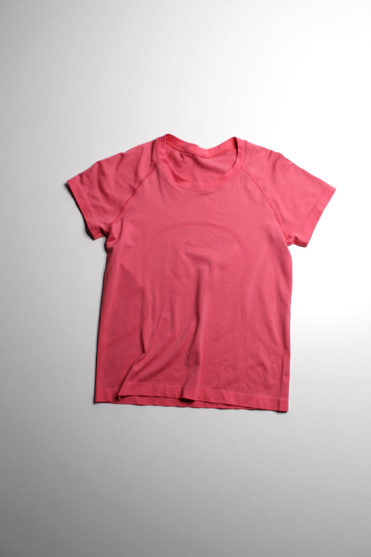 Lululemon pink ‘swiftly tech’ short sleeve, size 6